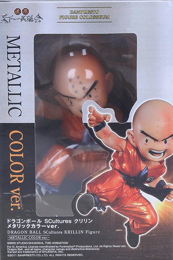 BANPRESTO DRAGON BALL SCULTURES KRILLIN METALLIC COLOR VERSION