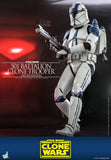 **CALL STORE FOR INQUIRIES** HOT TOYS TMS023 STAR WARS THE CLONE WARS 501ST BATTALOIN CLONE TROOPER DELUXE 1/6TH SCALE FIGURE