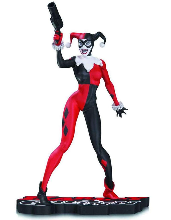 DC COLLECTIBLES HARLEY QUINN RED, WHITE AND BLACK