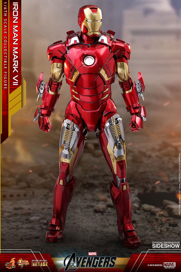 **CALL STORE FOR INQUIRIES** HOT TOYS MMS500 D27 MARVEL AVENGERS IRON MAN MARK VII 1/6TH SCALE FIGURE