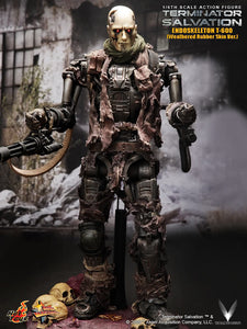 **CALL STORE FOR INQUIRIES** HOT TOYS MMS104 TERMINATOR SALVATION T-600 ENDOSKELETON WEATHERED RUBBER SKIN VERSION 1/6TH SCALE FIGURE