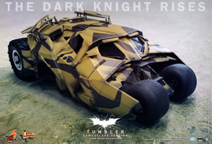**CALL STORE FOR INQUIRIES** HOT TOYS MMS184 DC THE DARK KNIGHT RISES BAT TUMBLER CAMOUFLAGE VERSION 1/6TH SCALE FIGURE