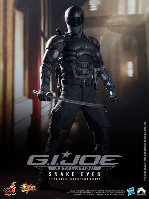 **CALL STORE FOR INQUIRIES** HOT TOYS MMS192 G.I.JOE RETALIATION SNAKE EYES 1/6TH SCALE FIGURE