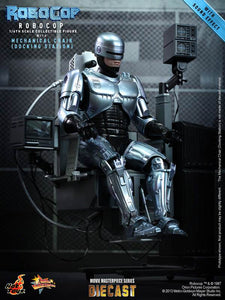 **CALL STORE FOR INQUIRIES** HOT TOYS MMS203 D05 ROBOCOP WITH MECHANICAL CHAIR 1/6TH SCALE FIGURE