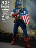 **CALL STORE FOR INQUIRIES** HOT TOYS MMS205 MARVEL CAPTAIN AMERICA THE FIRST AVENGER CAPTAIN AMERICA STAR SPANGLED VERSION 1/6TH SCALE FIGURE