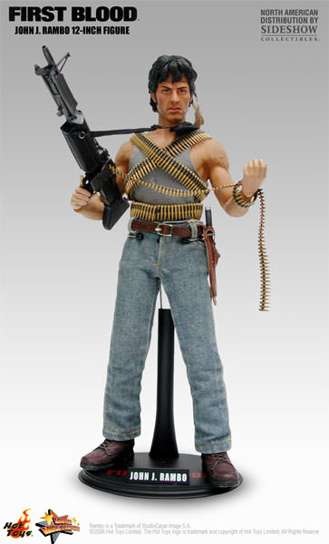 **CALL STORE FOR INQUIRIES** HOT TOYS MMS21 FIRST BLOOD JOHN J. RAMBO 1/6TH SCALE FIGURE