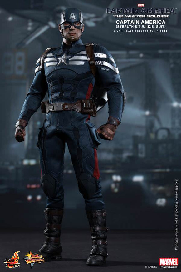 **CALL STORE FOR INQUIRIES** HOT TOYS MMS242 MARVEL CAPTAIN AMERICA THE WINTER SOLDIER CAPTAIN AMERICA STEALTH S.T.R.I.K.E. SUIT 1/6TH SCALE FIGURE