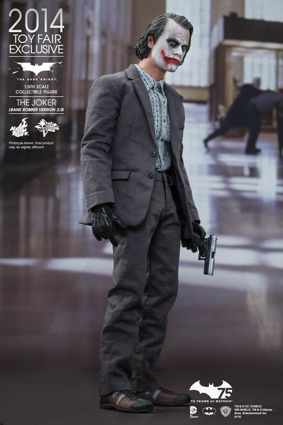 **CALL STORE FOR INQUIRIES** HOT TOYS MMS249 DC THE DARK KNIGHT THE JOKER BANK ROBBER VERSION 2.0 1/6TH SCALE FIGURE