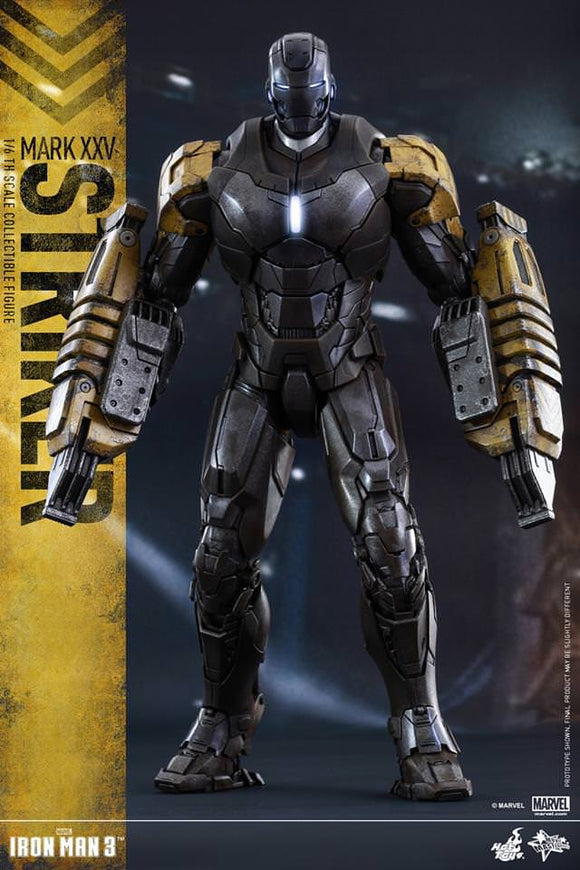 **CALL STORE FOR INQUIRIES** HOT TOYS MMS277 MARVEL IRON MAN 3 STRIKER MARK XXV 1/6TH SCALE FIGURE