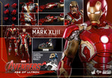 **CALL STORE FOR INQUIRIES** HOT TOYS MMS278 D09 MARVEL AVENGERS AGE OF ULTRON IRON MAN MARK XLIII 1/6TH SCALE FIGURE