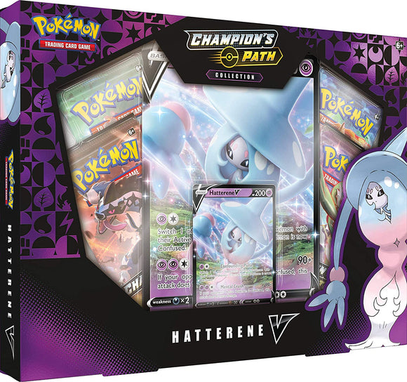 pokemon champion's path card set Pokemon Champion's Path Hatterene V box – Cards and Comics Central
