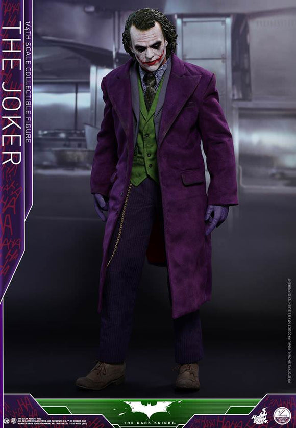 **CALL STORE FOR INQUIRIES** HOT TOYS QS010 DC THE DARK KNIGHT RISES THE JOKER DELUXE VERSION 1/4TH SCALE FIGURE