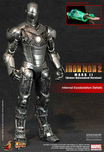 **CALL STORE FOR INQUIRIES** HOT TOYS MMS150 MARVEL IRON MAN 2 IRON MAN MARK II ARMOR UNLEASHED SIDESHOW EXCLUSIVE 1/6TH SCALE FIGURE