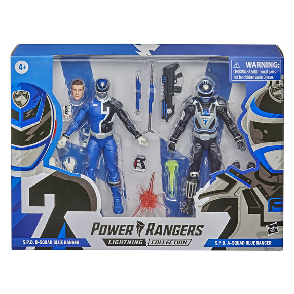 Power Rangers Lightning Collection S.P.D.A and S.P.D.B- Squad Blue Ranger
