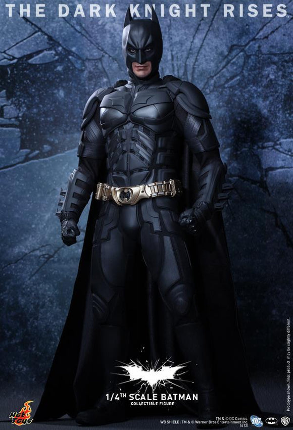 **CALL STORE FOR INQUIRIES** HOT TOYS QS001 DC THE DARK KNIGHT RISES BATMAN DELUXE 1/4TH SCALE FIGURE