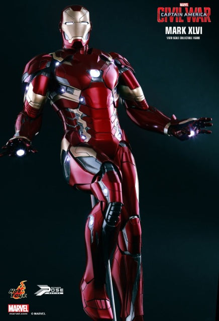 **CALL STORE FOR INQUIRIES** HOT TOYS PPS003 MARVEL CAPTAIN AMERICA CIVIL WAR IRON MAN MARK XLVI 1/6TH SCALE FIGURE