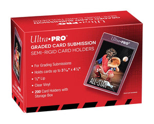 Ultra-Pro Semi Rigid 1/2" Lip Tall Sleeves 200 ct.  For Graded Submissions