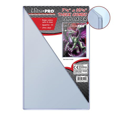 ULTRA PRO: TOPLOADER - 7 1/8X10 1/2 THICK COMIC BOOK – Cards and