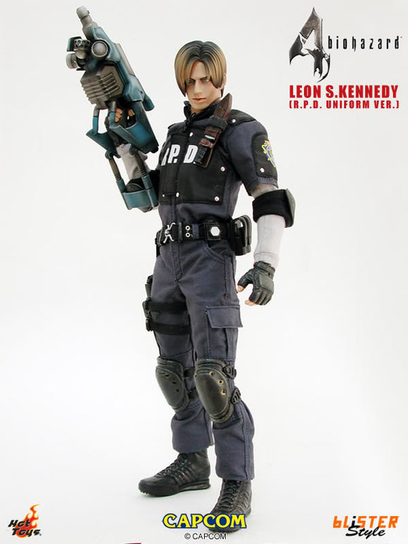 **CALL STORE FOR INQUIRIES** HOT TOYS VGM02 RESIDENT EVIL 4 LEON S. KENNEDY R.P.D. UNIFORM 1/6TH SCALE FIGURE