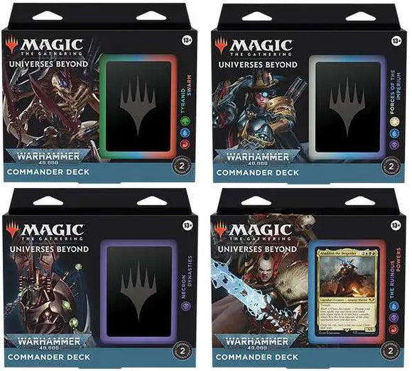 MAGIC THE GATHERING WARHAMMER 40000 COMMANDER DECK REGULAR VERSION – Cards and Comics Central