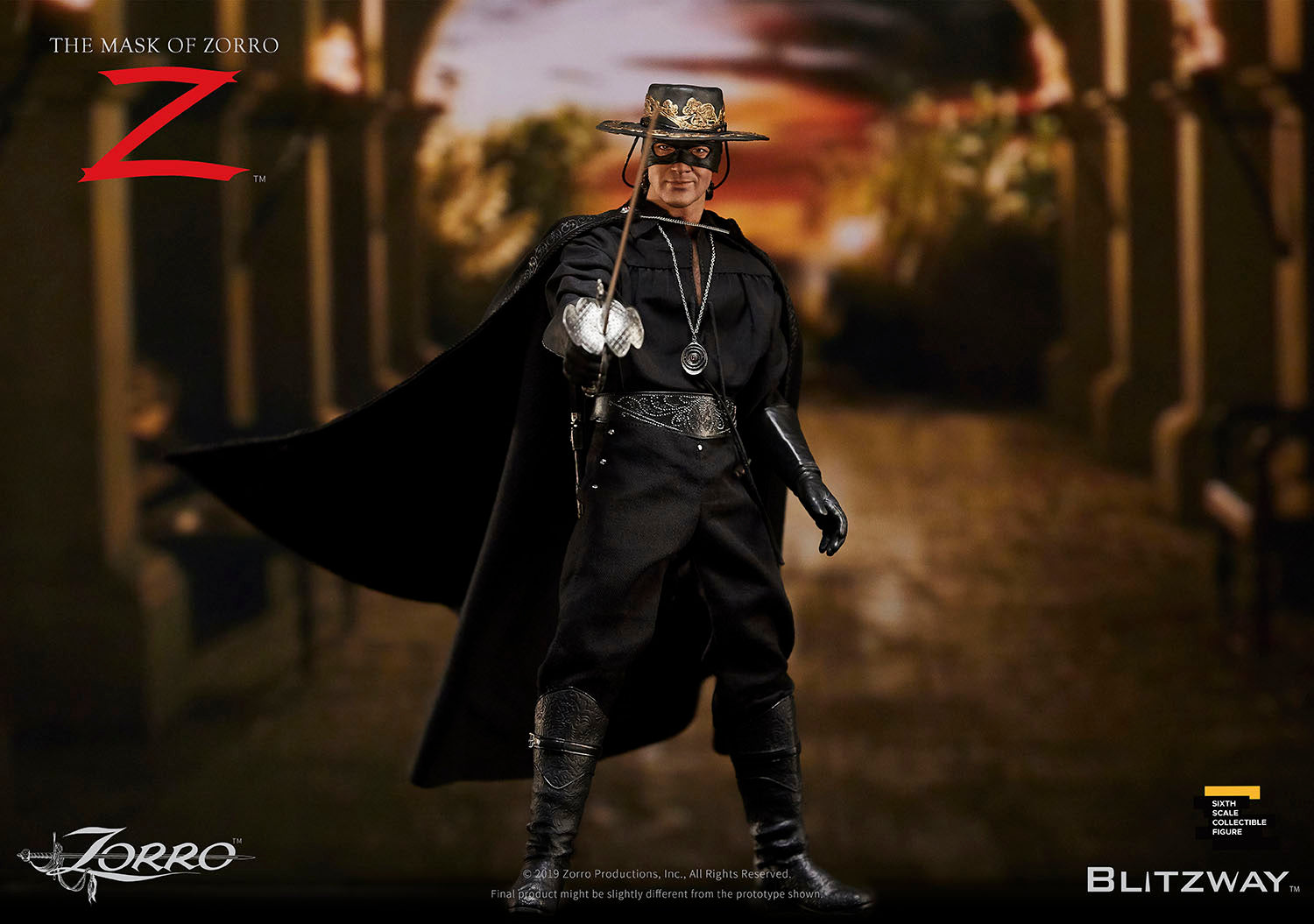 BLITZWAY THE MASK OF ZORRO 1998 ZORRO BW-UMS 11101 1/6 FIGURE